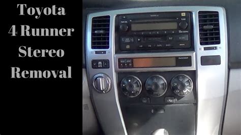 metal bracket for 2003 4runner stereo upgrade|toyota 4runner aftermarket radio setup.